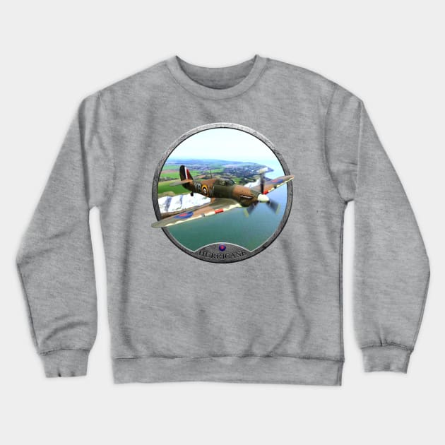 Hurricane Aircraft Crewneck Sweatshirt by CoolCarVideos